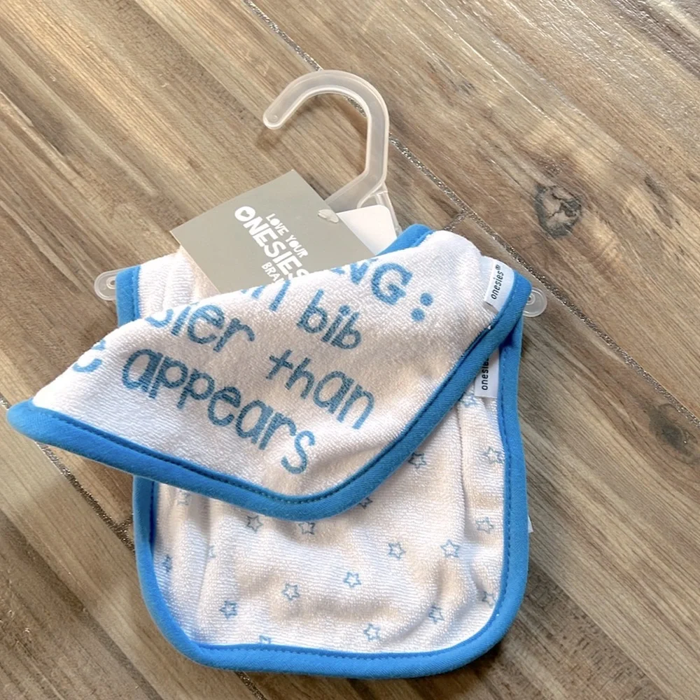 2-Pack Baby Boy Bibs NWT